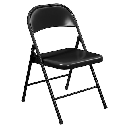 Officesource Steel Folding Chairs Steel Folding Chairs, 4PK OSGS4902BK